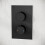 NES Home Concealed Thermostatic Rainfall Shower Set Black 10