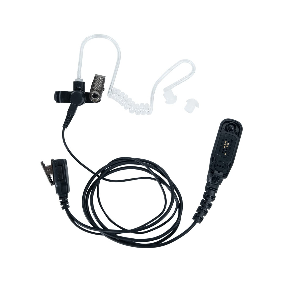 Two Way Radio Earpiece With Ptt Mic, Clear Acoustic Tube For Motorola Apx6000 Xpr7550 9053599117995