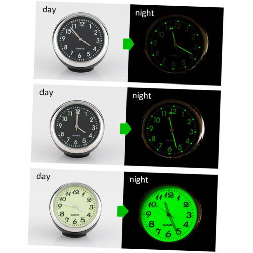 Luminous Car Dashboard Clock and Thermometer with Hygrometer Waterproof Easy Install 2