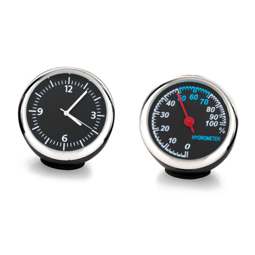 Luminous Car Dashboard Clock and Thermometer with Hygrometer Waterproof Easy Install 1