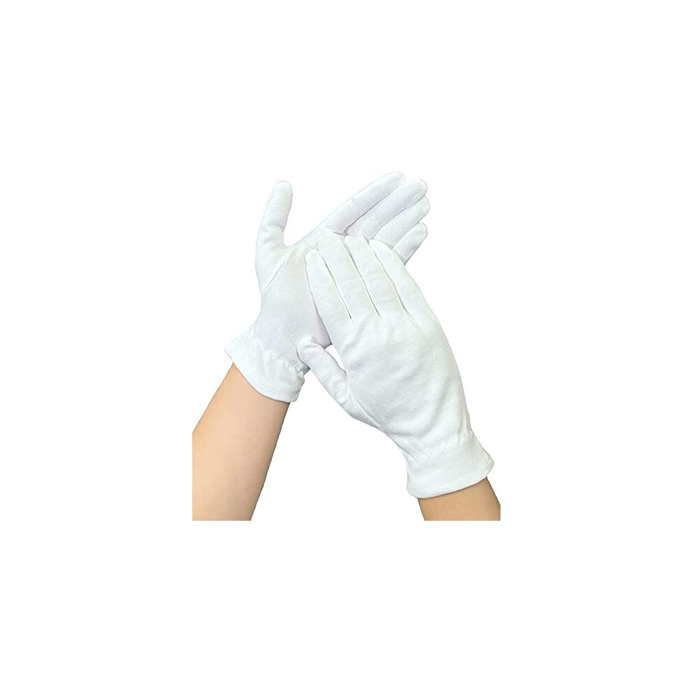 Cotton Moisturizing Gloves for Eczema Hand Treatment, Overnight Spa Hydration, Lightweight Reusable