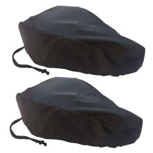 2Pcs Waterproof Bike Seat Cover Durable Oxford Cloth with Elastic Straps for All Bicycle Types