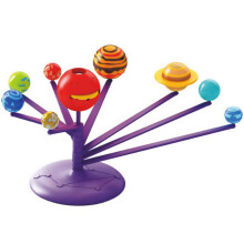 3D Solar System Model Kit for Kids with Rotating Planet Projection and Educational Space Craft Set
