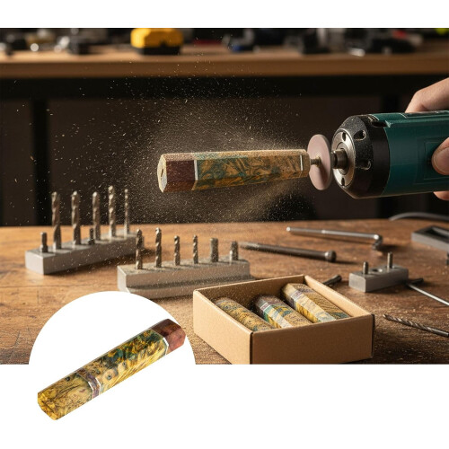 Kitchen Knife Handle Octagon Design with Ergonomic Grip for DIY Blade Making and Replacement 1