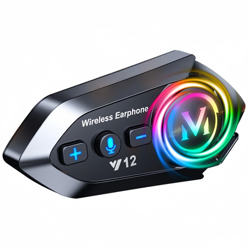 Motorcycle Helmet Bluetooth Headset With Noise Reduction Audio, 25Hr Battery, Ipx6 Waterproof 9053599118428