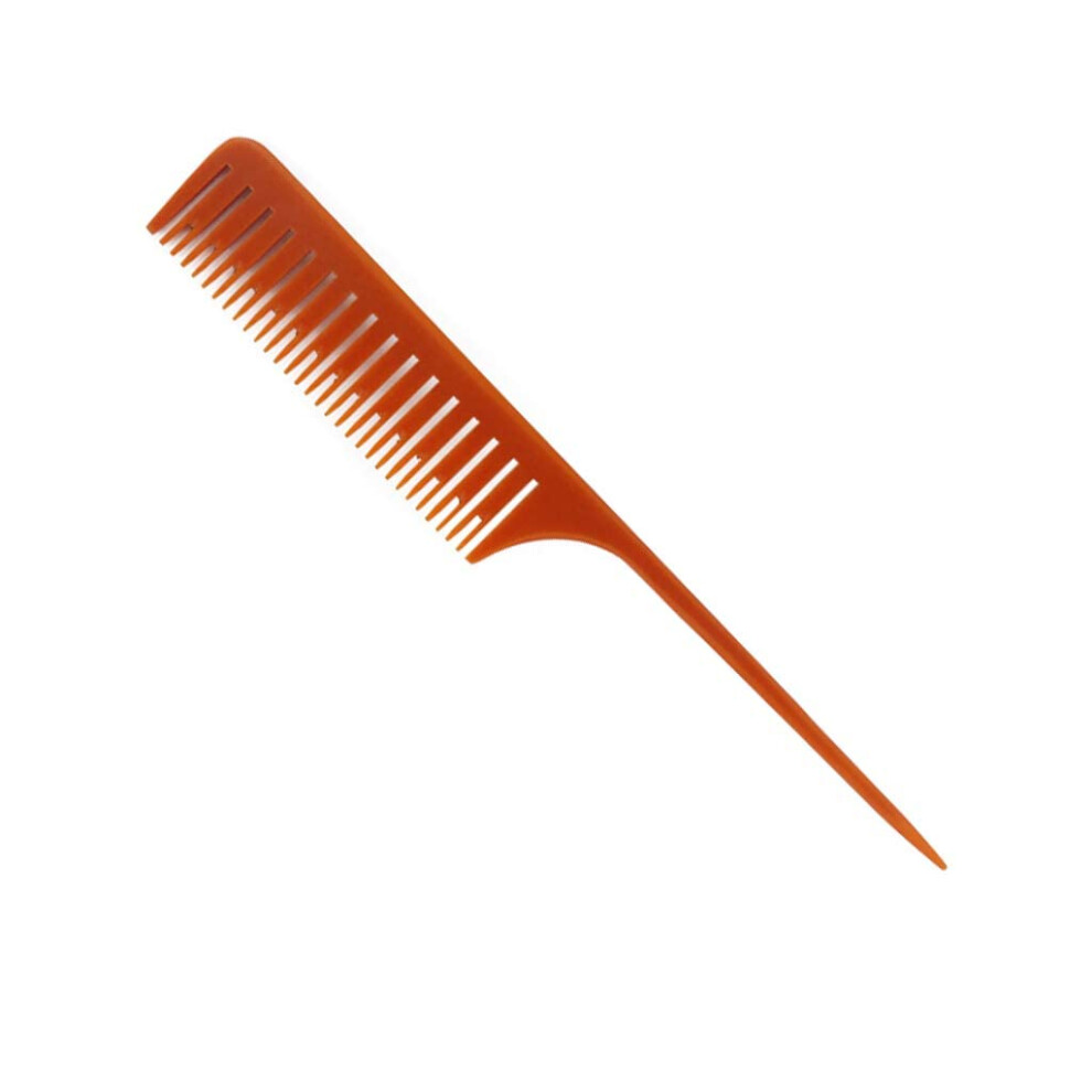 Wooden Highlighting Comb with Precise Sectioning, AntiStatic Brown Hair Coloring Comb for Salon and Home Use