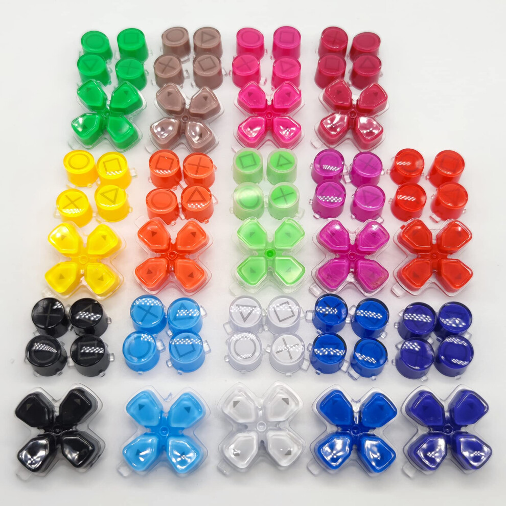 Button And Dpad Replacement Kit Double Jelly Color Custom Upgrade For Ps5 Controller Purple 9053599198215