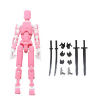 3D Printed MultiJointed Action Figure T13 Articulated Robot Figure for Desk Display and Animation