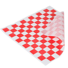 1000 Pack Deli Paper Wax Paper Sheets Red Checkered Grease Resistant Sandwich Wraps for Burgers and Fries
