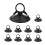 Car Suction Cup Windshield Mount with Secure Grip, Reusable SpaceSaving Hooks, 10pcs Black 1