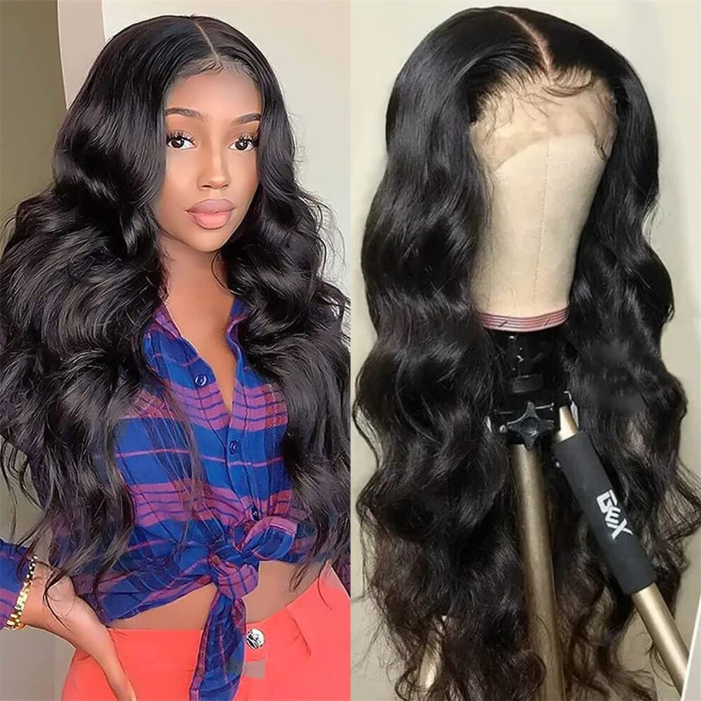 26 Inch Lace Front Wigs Human Hair Body Wave 13x4 Frontal Brazilian Wig with Baby Hair 150 Density