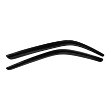 Smoke Tinted Acrylic Window Visors 2 Piece Set for Rain Protection and Wind Deflection