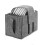 (Plate Holder) Caravan Plate Holder, Camping Dinnerware Storage Felt Bag with Side Handle, for Motorhome Cupboard Glass Mug Tableware Storage 5