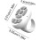 Wireless Scrolling Ring  Auto Clicker for Phone, Remote Control for Phones and Tablets White 4