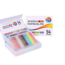 (36 color) Langou 3D Acrylic Painting Gel Pens, Glitter Gel Pens Coloring 1.0 Art Supplie