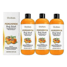 3x Persimmon Body Wash for Body Odor Control - Purifying Deodorizing Soap for Eliminating Odor
