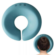 (Foam core blue) Massage Face Cradle Cushion, Massage Head Rest for Bed, Face Down Cushion