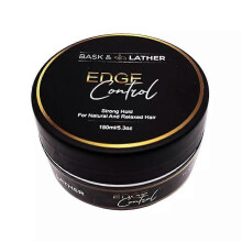 Strong Hold Edge Control Gel with Castor Oil, Non-Greasy, Non-Flaking, No White Cast, Long Lasting, Natural Formula, for All Hair Types,5.3 Fl Oz