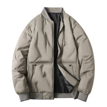 Winter Leather Softshell Jacket Quilted with Hood Camouflage Sports A7khaki L