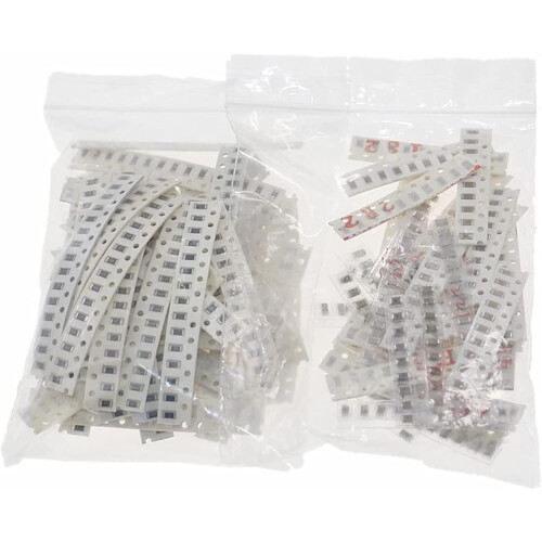 Capacitor Kit 1206 50Value Resistor  40Value Capacitor Kit Set  Chip Capacitor with Fixed Resistor Package Capacitors Components 2