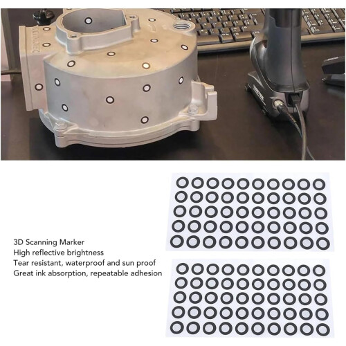 3DScanMarker, 3D Scanner Marker, Inner 6 Outer 10 3DScanMarker Reference 10 Sheets Point Diffuse Reflection Marker 3DScan Tracking Points Ref: 5220 2