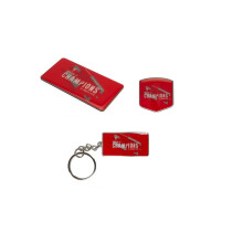 Liverpool FC Champions League Winners 2018 to 19 Badge Keyring and Magnet Set