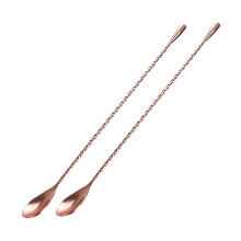 Set of 2 Stainless Steel Bartender Spoons