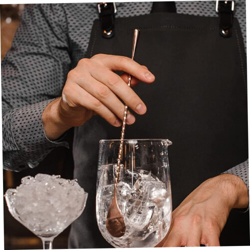 Set of 2 Stainless Steel Bartender Spoons 2