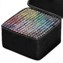 (60pcs) 30/40/60/80 Color Markers Alcohol Felt Pen Manga Sketching Markers Dual Brush Art School Supplies Drawing Set School Supplies
