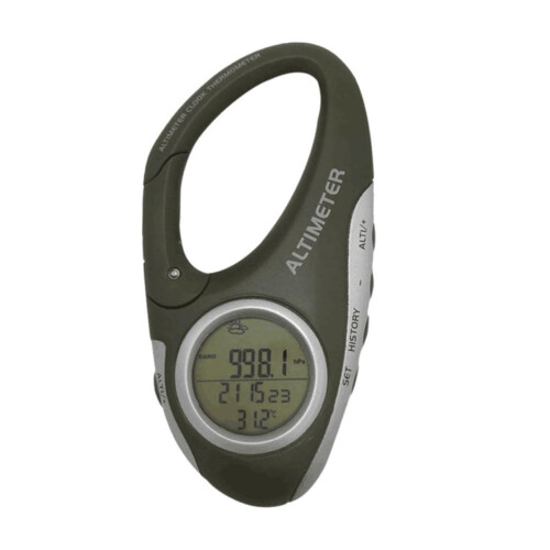Digital Altimeter Barometer Hiking Green Abs