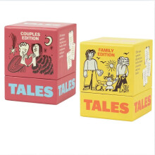 (A+B) TALES 150 Conversation Cards, Family Edition, Perfect for Family Games for Adults, Teens, and Kids, Gifts, Holidays, and Gatherings