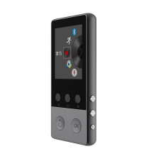 (gray) 1.8'' MP3/MP4 Player with Bluetooth Speaker Touch key Built-in 8GB HiFi Metal Mini