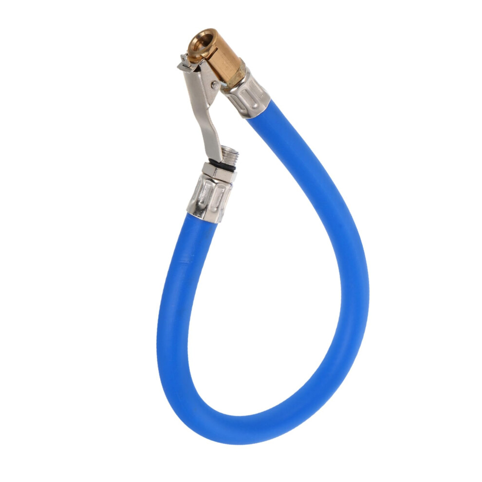 Tire Inflator Hose Extension With Selflocking Chuck For Car Valves, Durable Rubber Air Compressor Hose 9174973464273