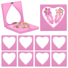 10 Pack 4x4 Inch HeartShaped 3D Floating Frame Display Case for Coins Jewelry AA Medallions Rose Red