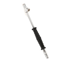 Cordless Tire Inflator with Extended Reach Locking Air Chuck for Truck, Car, Motorcycle and Bicycle