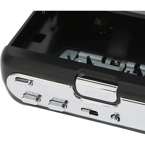 Portable Cassette Player Ton007B Bluetooth Stereo Cassette Player With Headphones Auto Reverse Function Black 2