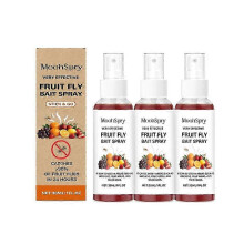 (3PCS)1-5x Spray For Fruit Fly 30ml Kitchen Fruit Fly Spray For Gnats Natural Solution Long-Lasting Attractant Traps For Countertop Sink