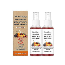 (2PCS)1-5x Spray For Fruit Fly 30ml Kitchen Fruit Fly Spray For Gnats Natural Solution Long-Lasting Attractant Traps For Countertop Sink