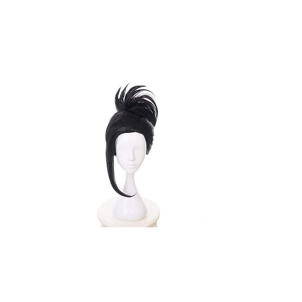Unisex Black Cosplay Wig Heat Resistant Synthetic Hair For Women