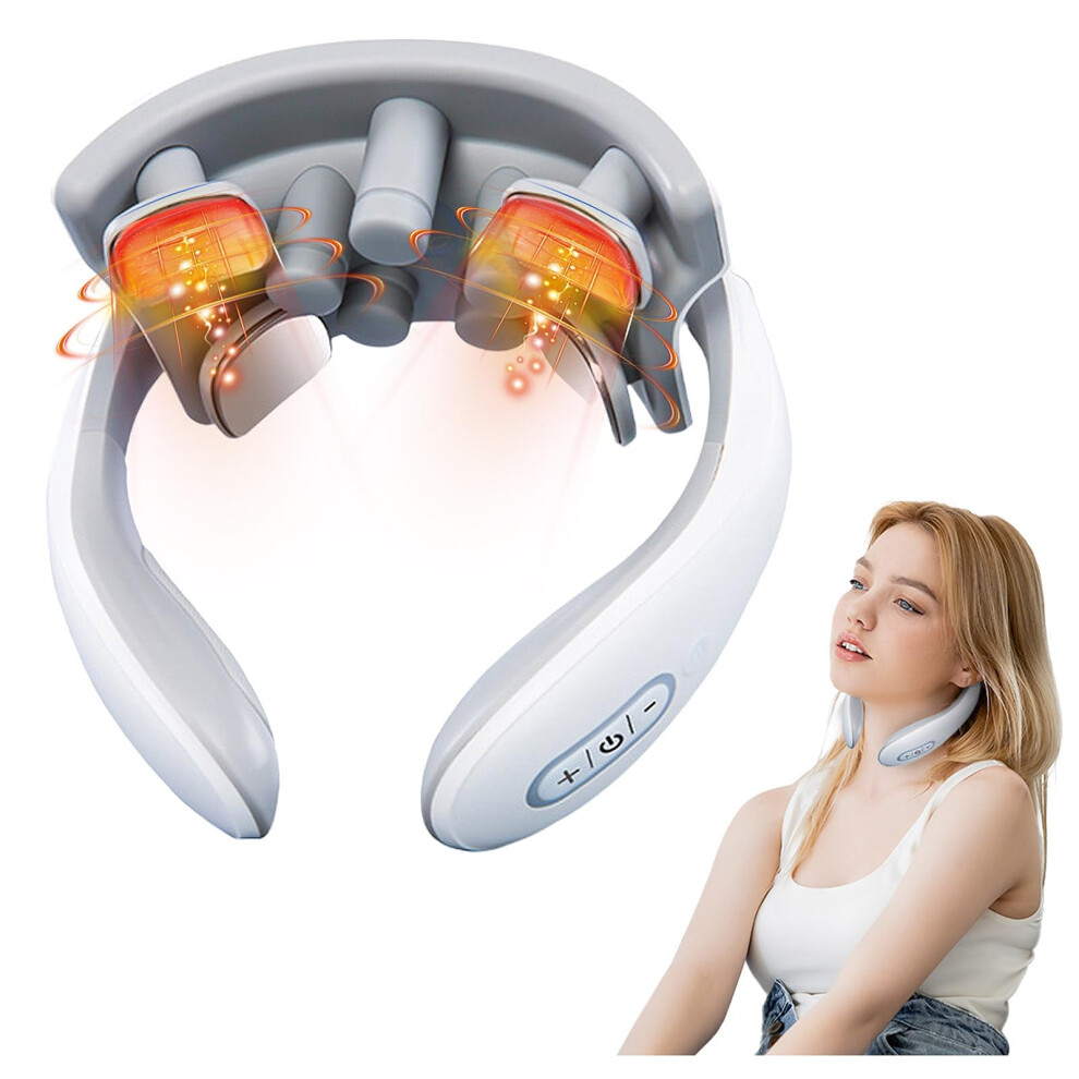 Neck and Shoulder Massager with Heat Therapy, 15Speed Electric Neck Massager for Pain Relief
