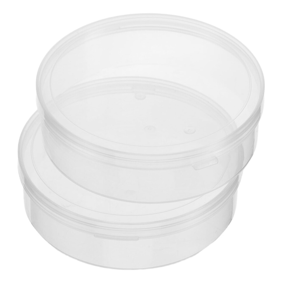 2pcs Makeup Sponge Holder Case for Beauty Blender DustProof Clear Round Puff Organizer for Travel