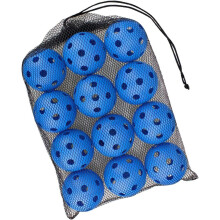 12pcs Outdoor Pickleball Balls 26 Holes Visibility Colors for Tournament and Training