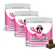 (360pcs) Nutri-Paw All-Itch Immunity Treats For Dogs-Soothe Itchy Paws, Eyes, Ears, Skin,120-360 Treats Immune Support Treats