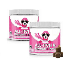 (240pcs) Nutri-Paw All-Itch Immunity Treats For Dogs-Soothe Itchy Paws, Eyes, Ears, Skin,120-360 Treats Immune Support Treats