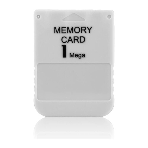 PS1 Memory Card 1MB Speed Data Save Compatible with PS2 Console Durable Game Save Card