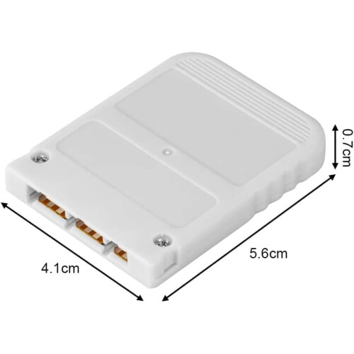 PS1 Memory Card 1MB Speed Data Save Compatible with PS2 Console Durable Game Save Card 1