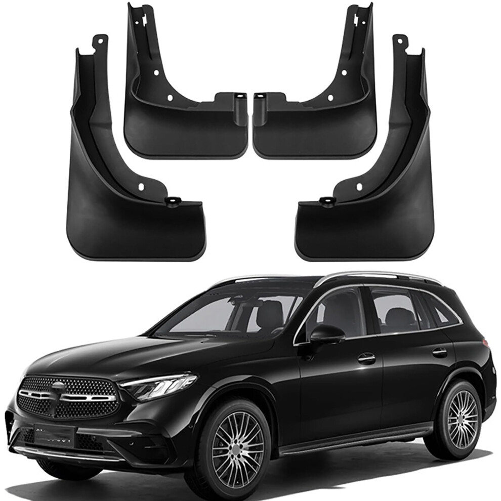 Mud Flaps For Mercedesbenz Glc 20232026 Nodrill Front And Rear Splash Guards Allweather Protection 9455672794572