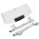 Adjustable underdesk keyboard tray, extendable computer keyboard platform, pullout typing platform drawer (white) 1