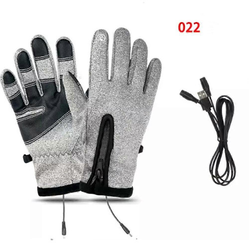 (M,022grey)Gloves Mens Waterproof,Ultimate Winter Heated Windproof Gloves