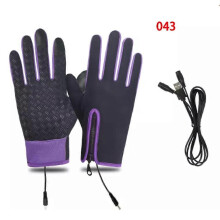 (M, 043purple) Gloves Mens Waterproof,Ultimate Winter Heated Windproof Gloves